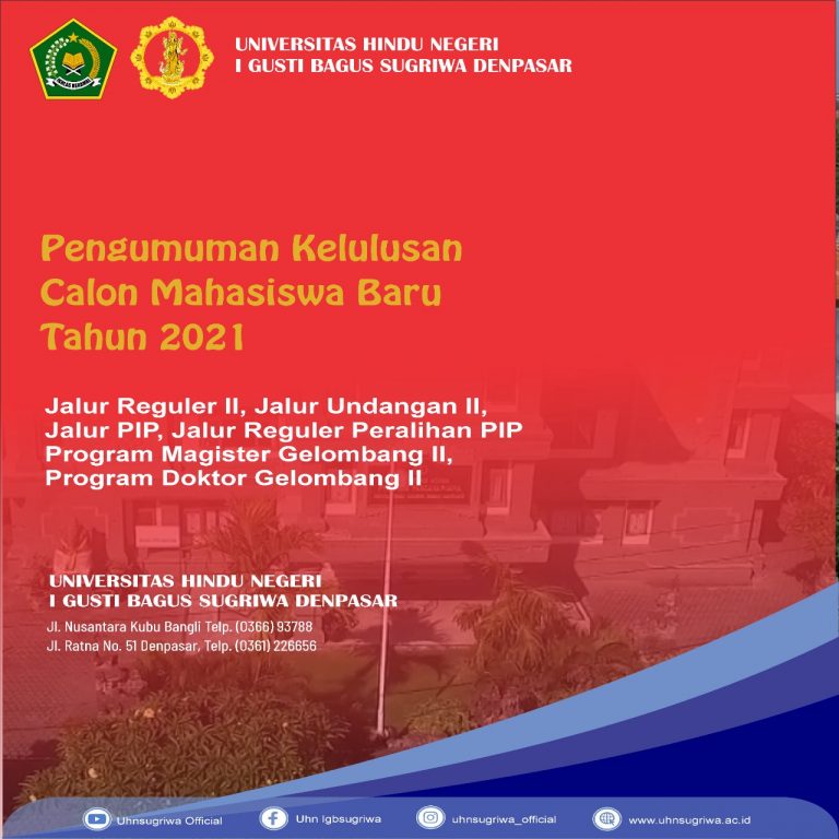 PENGUMUMAN KELULUSAN CALON MAHASISWA BARU GELOMBANG II