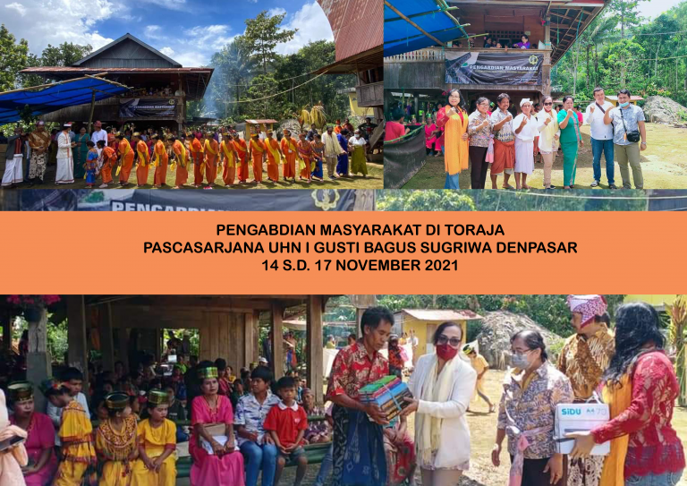 GALAKKAN MODERASI BERAGAMA,  PASCASARJANA UHN IGB SUGRIWA PENGABDIAN MASYARAKAT DI TORAJA