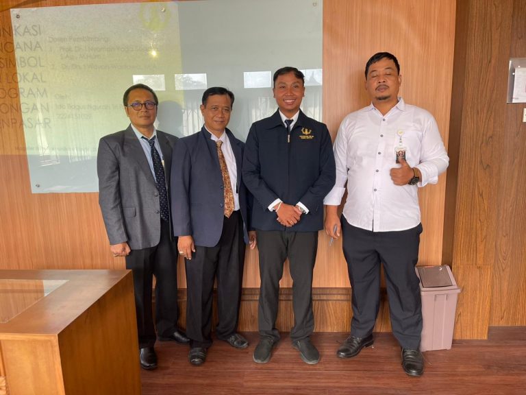 Ujian Tesis Mahasiswa Program Magister Ilmu Komunikasi Hindu UHN I Gusti Bagus Sugriwa: Ida Bagus Ngurah Tri Pramana Teliti Komunikasi Mitigasi Bencana Berbasis Local Wisdom di Program Kentongan RRI Denpasar