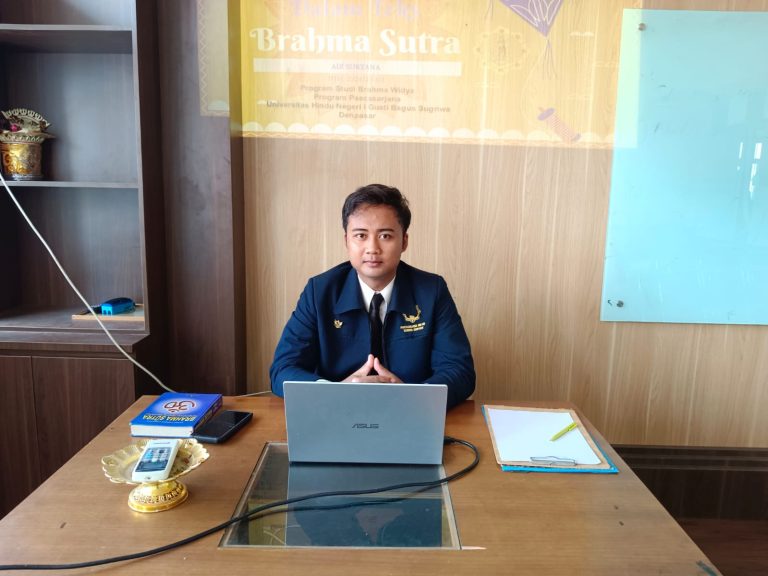 Ujian Seminar Hasil Penelitian Magister Brahma Widya UHN I Gusti Bagus Sugriwa: Adi Suryana Kupas Teologi Hindu dalam Teks Brahma Sutra