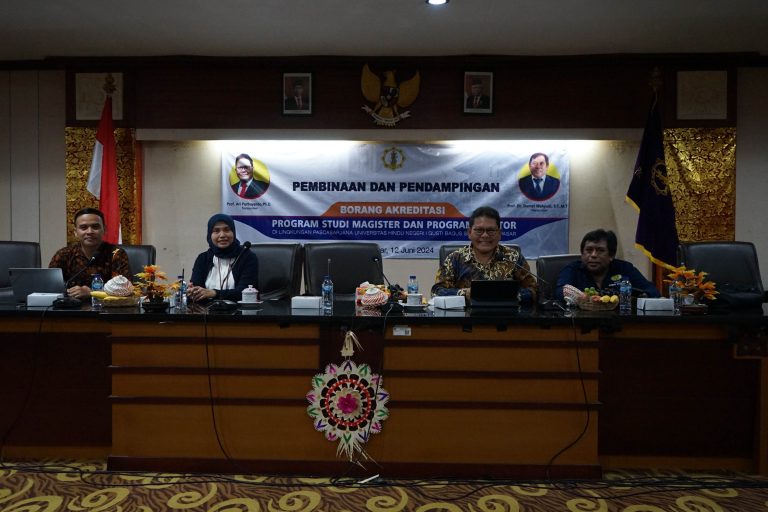 PASCASARJANA UHN IGB SUGRIWA GELAR PEMBINAAN DAN PENDAMPINGAN BORANG AKREDITASI
